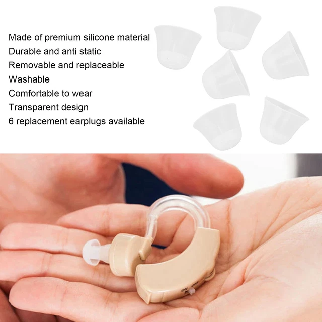 Hearing Aid Ear Tips Ergonomic Design Hearing Aid Earbud Tip Replacement For