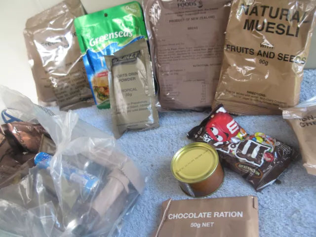 .  Iraq. Afghanistan Military Ration Pack Items