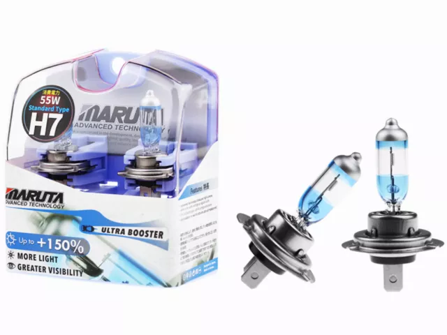 MARUTA ULTRA BOOSTER 150% H7 55W 3800K Xenon Gas Halogen Abblendlicht Lampen