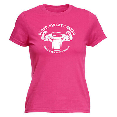 Blood Sweat And Beers Gym - Womens T Shirt Funny T-Shirt Novelty gift tshirt