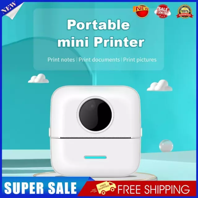 Portable 200dpi Wireless Thermal Label Printer Mini Note Memo Ink-Free Printer