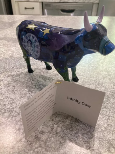 INFINITY - COW PARADE #9191  HOUSTON  Ceramic  2001 Summer  Retired