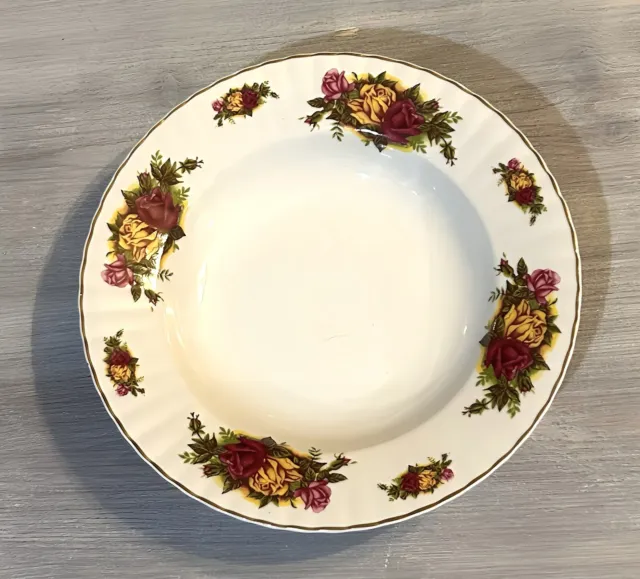 Vintage Crown Regal Porcelain Soup Bowl, Floral Roses