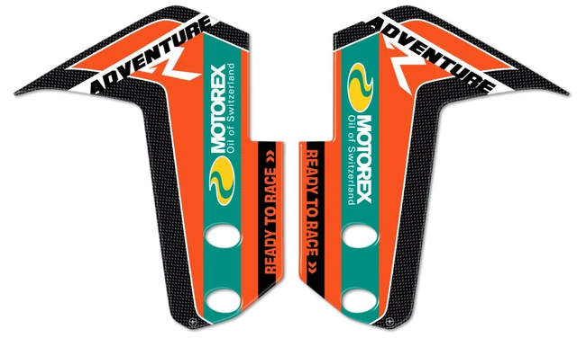 Labelbike Adesivi 3D Per Paramani Moto - Resina Gel, Compatibile Con KTM 1190 Adventure 2013-2016