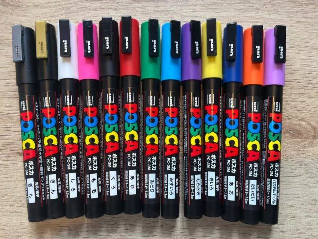 Posca PC-3M Paint Marker Art Pen-13 Pen Set loose pens