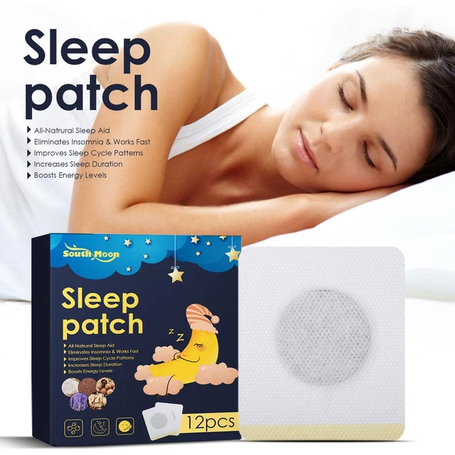 12 piezas parche seguro para dormir yeso natural para dormir descanso rejuvenecimiento sueño]\