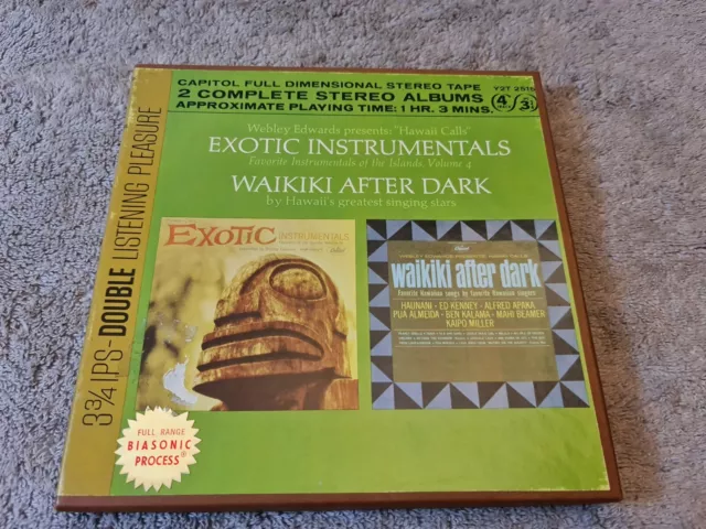 Webley Edwards ‘Hawaii Calls- Exotic Instrumentals’ Reel To Reel Tape