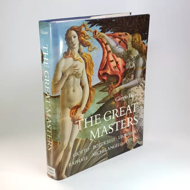 The Great Masters Giorgio Vasari Hardcover 1986 Botticelli Leonardo Art Books