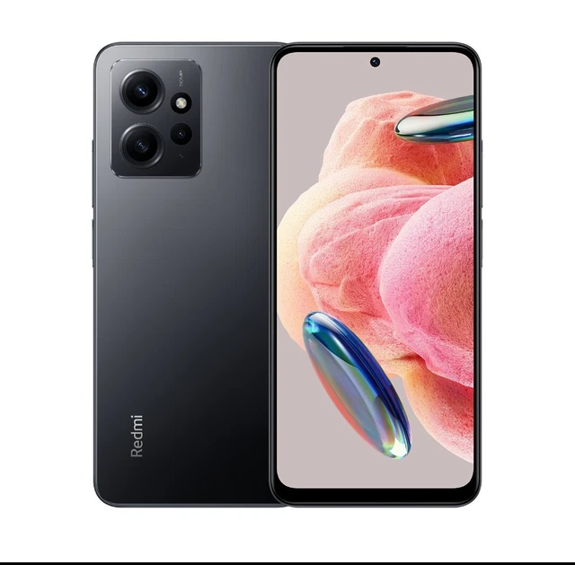 Xiaomi Redmi Note 12 128GB + 4GB Ram, Onyx Grey, Dual Sim, Unlocked, New, UK