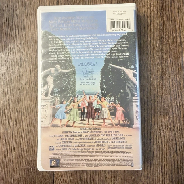 Clamp Shell Box THE SOUND OF MUSIC VHS 1996 Clamshell Case not tested £2.72 - PicClick UK