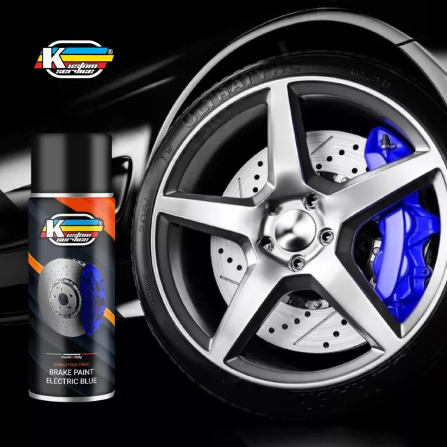 Kit vernice spray per pinze freni blu alta temperatura auto moto tuning Audi Bmw