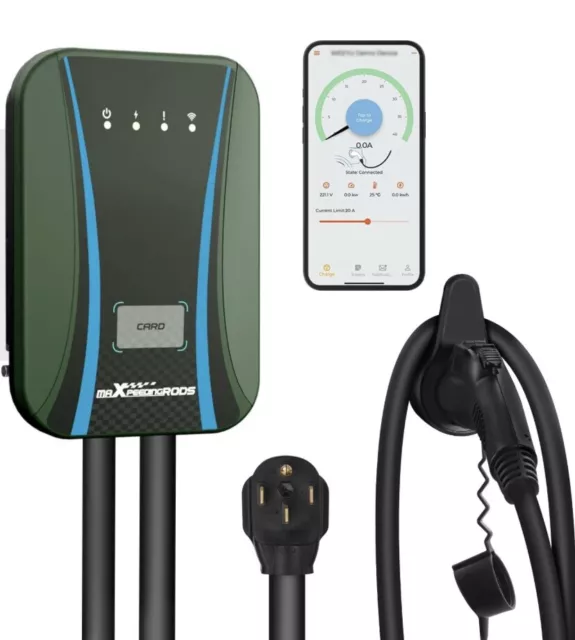 maXpeedingrods Level 2 EV Charger , WiFi Electric Vehicle Charging EV-7M40A New