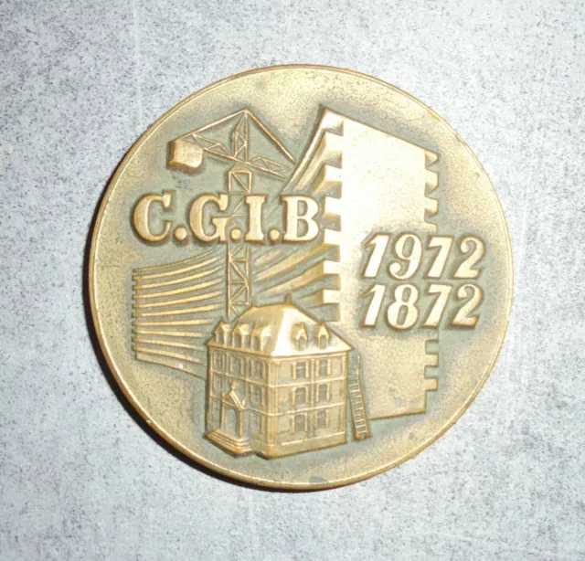 MEDAILLE  C.G.I.B Caisse de Garantie Immobilière du Bâtiment