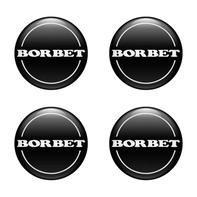 4 X 54 mm Domed Sticker Borbet Emblem Wheels Center Hub Cap £13.37