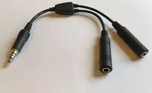 General Aviation headset to Helicopter Adapter