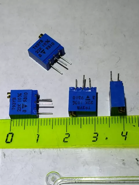 4x Resistance Multitour Multi-tour Bourns Vertical 22 K ohms        Lot 4 Pieces