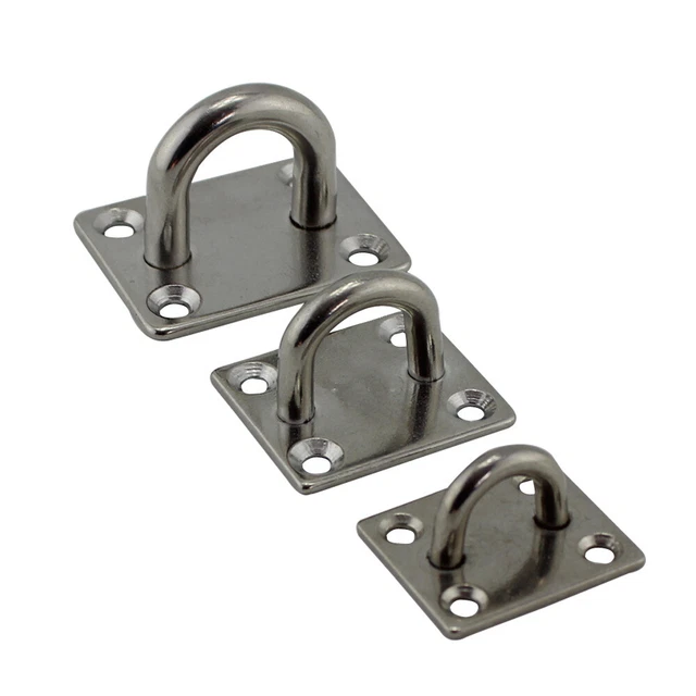 Heavy Duty Square Pad Eye Plate For Industrial Marine Boat Kayak Yacht Sunshades