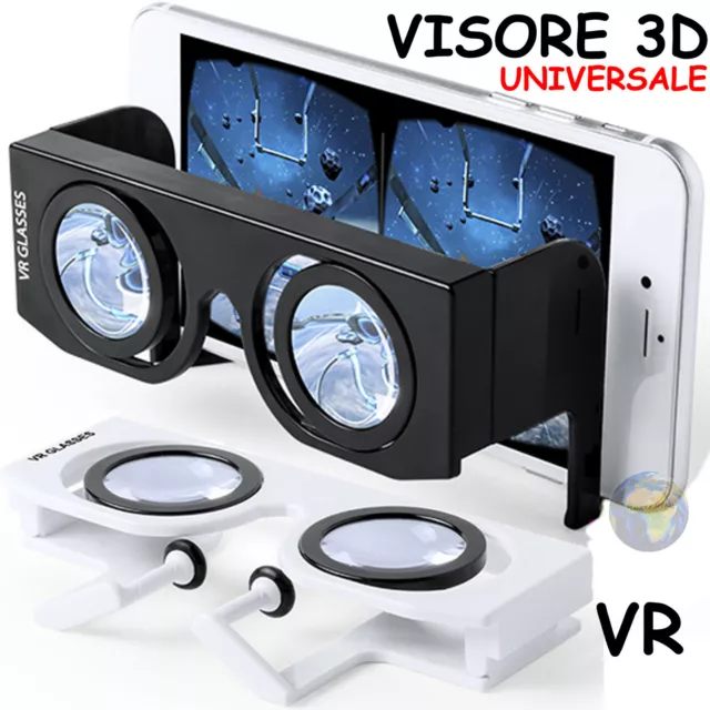 OCCHIALI Virtuali 3D Realta' VIRTUALE Visore TELEFONO Cellulare VR Gioco GAME