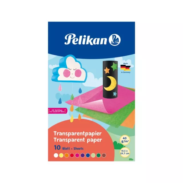 Pelikan 137943 Tracing Paper (10 Sheets) 1 Transparentpapier   farbig