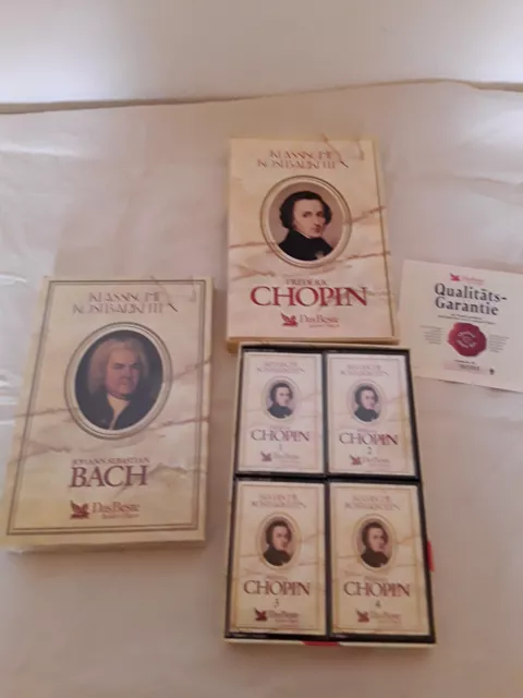 Klassik-Musikkassettn "Klassische Kostbarkeiten"  Readers Digest Bach und Chopin