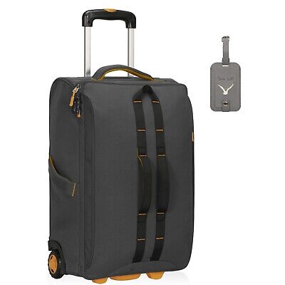 Carry on Softside Luggage Rolling Wheeled Duffel Bag Checked Suitcase 21 inch