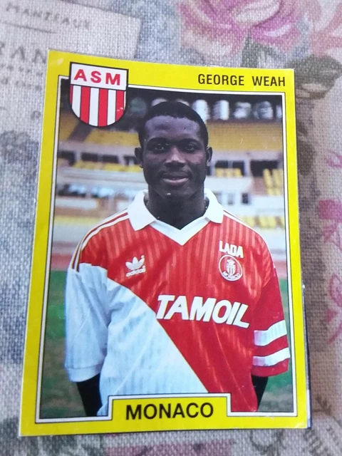TEAM AS MONACO #115 - George WEAH ROOKIE - Foot 91 Panini Football 1991