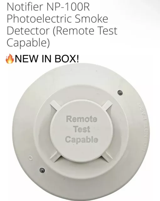 🔥New🔥Honeywell Notifier Np-100R Photoelectric Duct Remote Test Smoke Detector