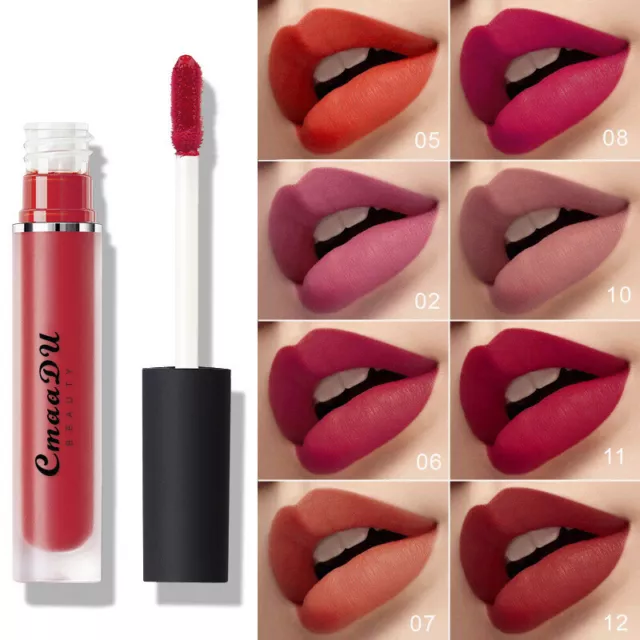 Liquid Pintalabios Mate Superficie Brillo de Labios Maquillaje Terciopelo M <