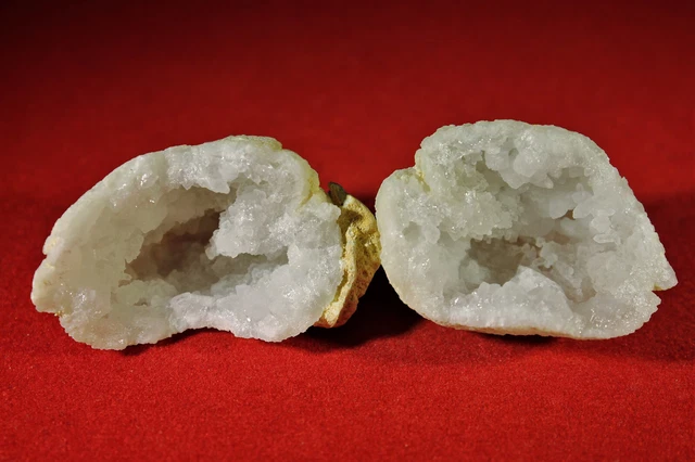 *Quarzgeode*Paar*Marokko*Geode*Rohstein*Heilstein*Edelstein*