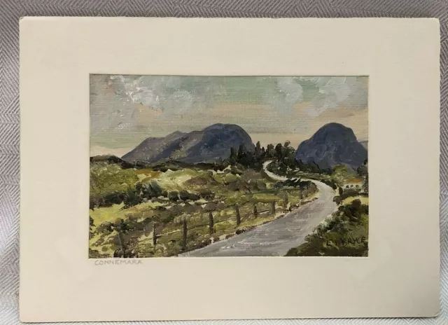 E. I. Bryce 20th Century Ireland Artist Painting Connemara landscape river