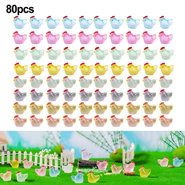 8 Figurines Cochons Roses En Résine - Miniatures Déco Pour Voiture, Bureau, Étagère - DIY Micro Paysage