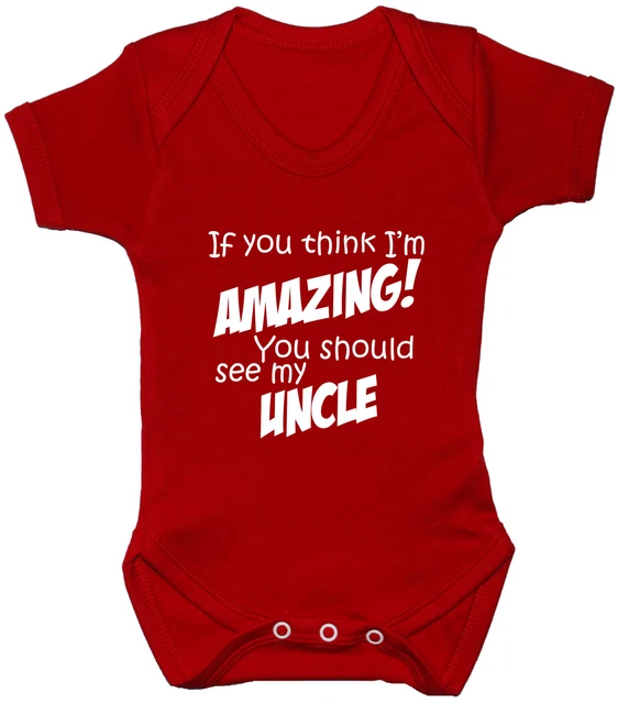 Incredibile gilet con rompicapo zio babygrow neonato-24 m regalo ragazzo ragazza divertente