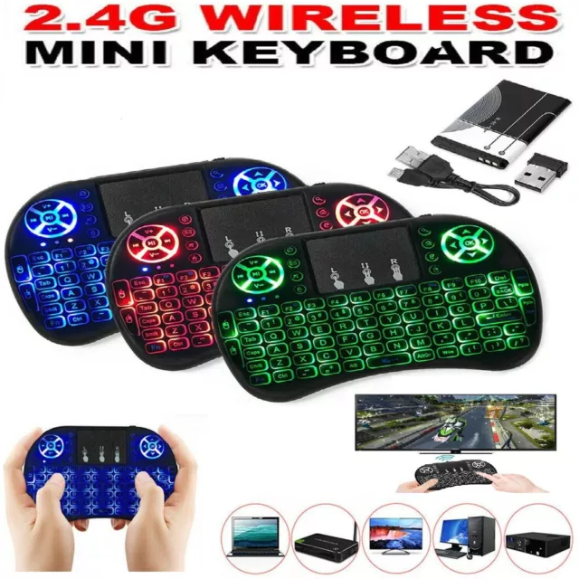 Mini Wireless Remote Keyboard for Smart TV Android Box i8 2.4GHz with Touchpad