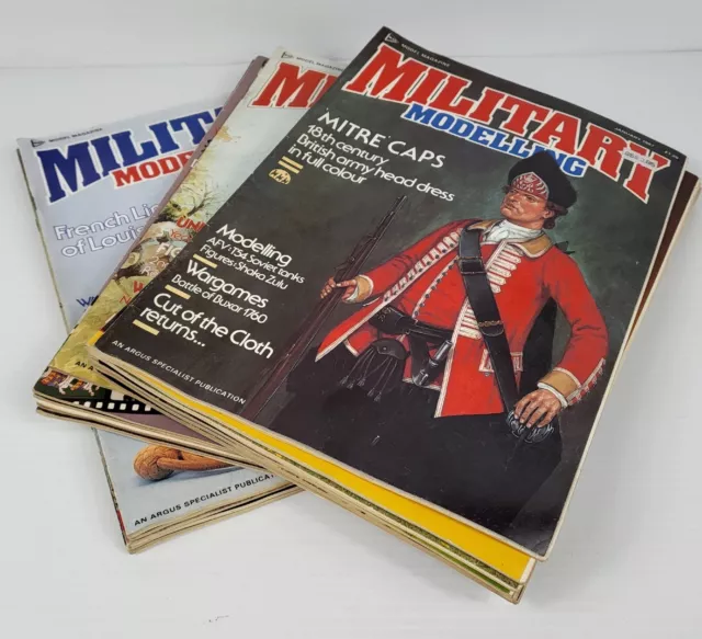 17 x Vintage MILITARY MODELLING MAGAZINES 1986, 1987 & 1988