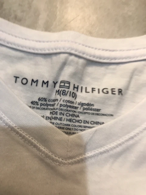 Girl’s Size Medium 8/ 10 White/ Yellow Tommy Hilfiger Short Set 10