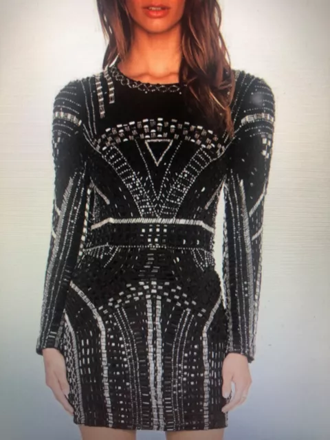 Parker 'Vegas' Embellished  Black Dress Size 4  REVOLVE  SOLD OUT! 2