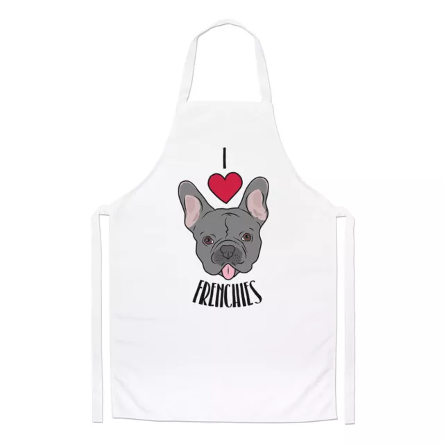 I Love Frenchies Chefs Delantal - Perros Cachorro Divertido de Cocina