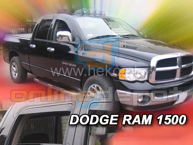 Windabweiser DODGE RAM 1500 4-türer 2002-2008 4-tlg HEKO dunkel Regenabweiser