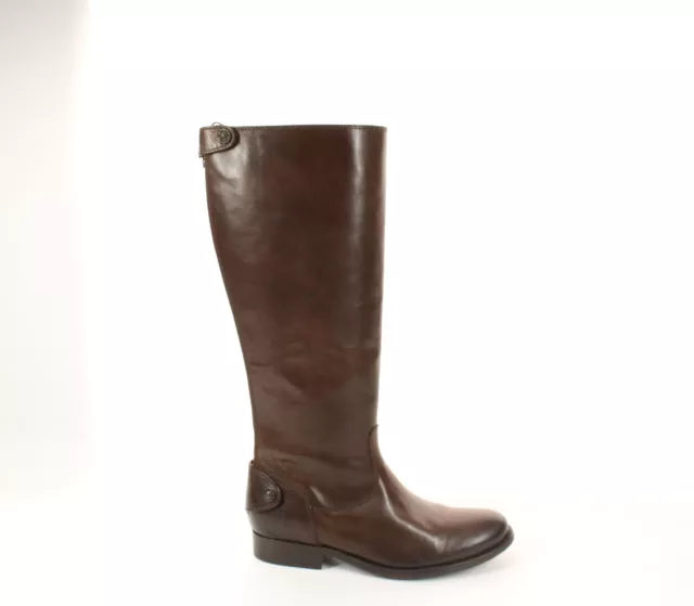 Frye Womens Melissa Button Brown Riding Boots Size 5.5 (6414631)