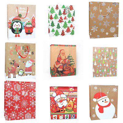 3 x Large Christmas Gift Bags Wrapping Present Party Bag Xmas Bags