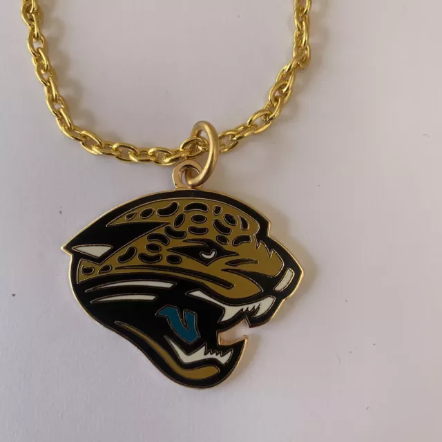 Jacksonville Jaguars Big Logo Charm Necklace  NFL Licensed Jewelry