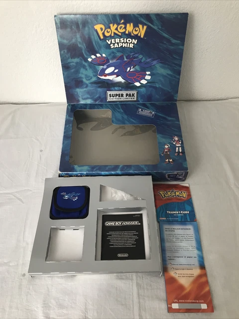 Boîte Vide Super Pack Pokémon Version Saphir Game Boy Advance Sp Pas De Console