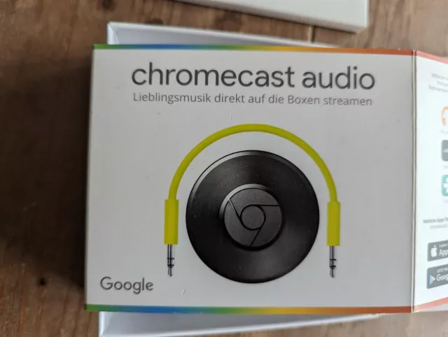 Google Chromecast Audio Digital Media Streamer RUX-J42 WiFi OVP