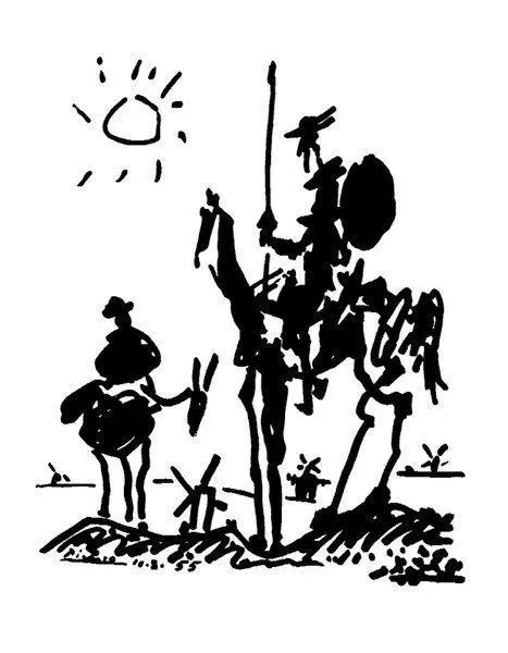 Pablo Picasso Don Quixote Poster 11 x 14 Pablo Picasso Don Quixote Poster 11 x 14