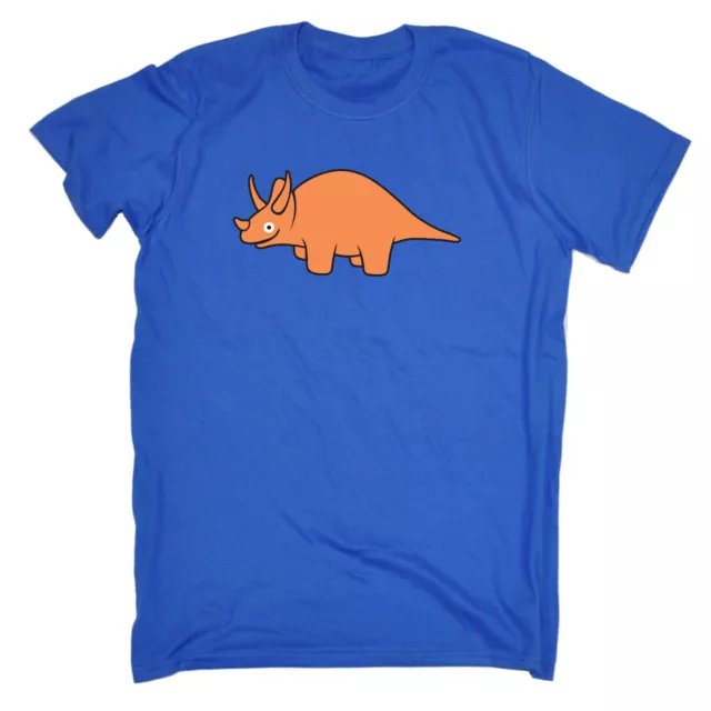 Dinosaur Triceratops Ani Mates - Mens Funny Novelty Gift T Shirt T-Shirt Tshirts