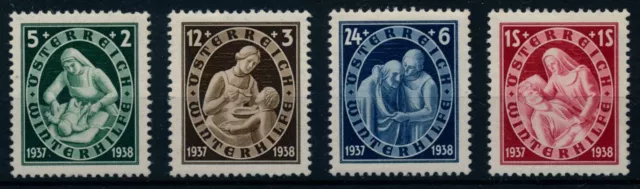 ÖSTERREICH 1937 642-645 WINTERHILFE 4. kompl. Satz, postfrisch ** Kw:25,-