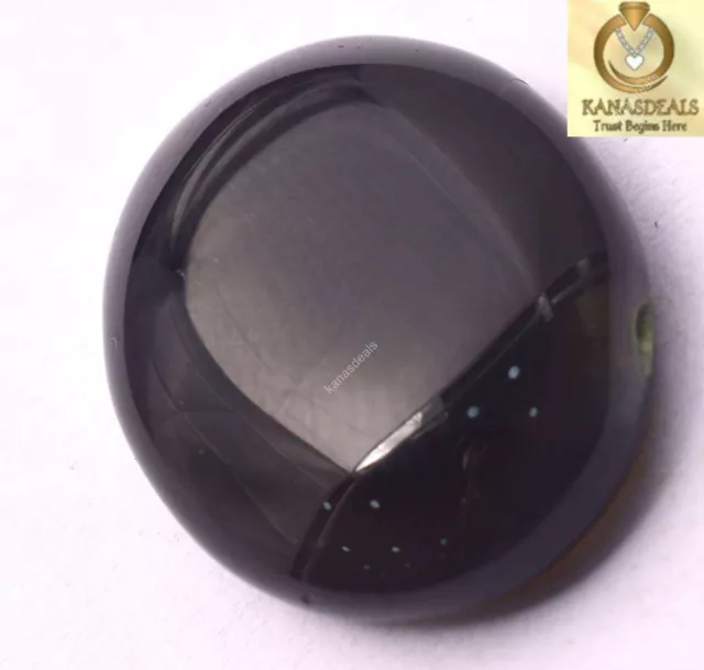 Natural Black Onyx Gemstone 20.00 Cts Loose Oval Cabochon From Brazil 22x15x4 mm