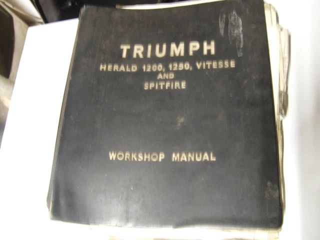 Originale Triumph Herald, manuale officina Vitesse e Spitfire