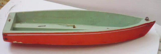 Vintage Wood Pond Boat Sailboat Model P4929