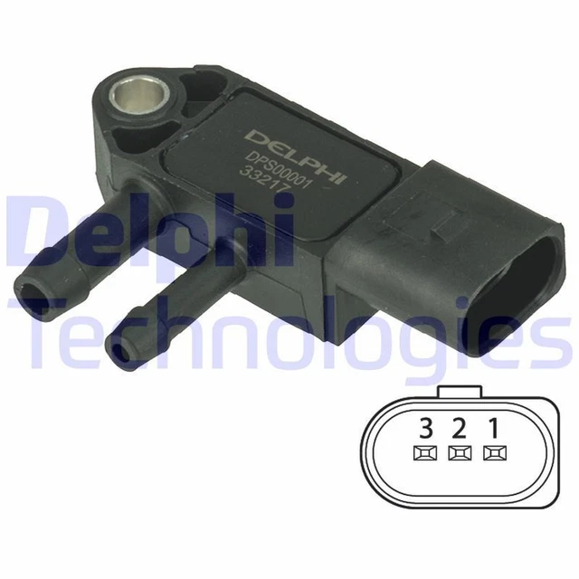 Sensore pressione gas di scarico Delphi Dps00001 per Audiscoda VW Audi A6 + Avant + Q5 + 03->
